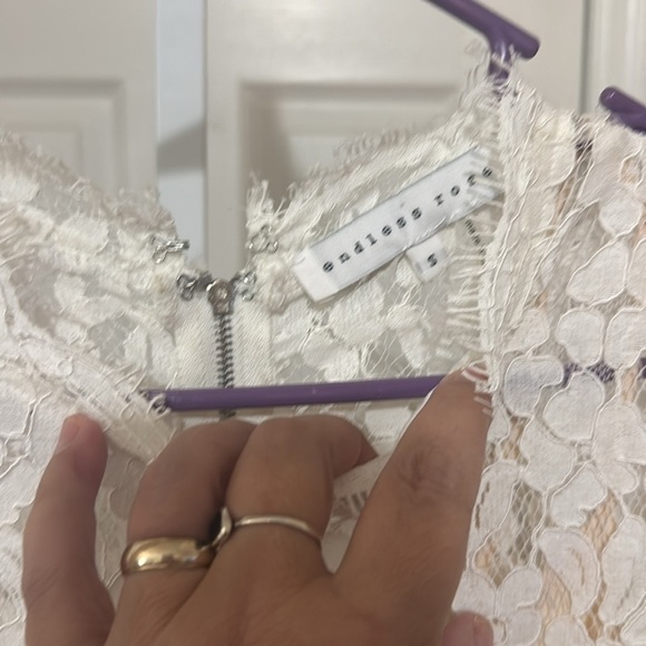 Anthropologie Endless Rose lace bell sleeve dress - Picture 5 of 6